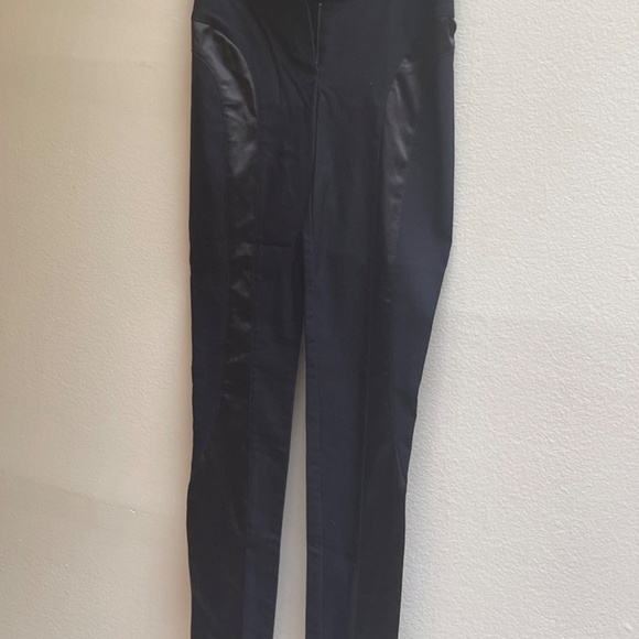 Bebe Black Stretch Long Pants, 2P, Silk Outline - Picture 3 of 7